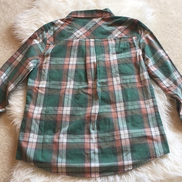 Current/Elliot green plaid button down shirt medium NWT - Picture 6 of 7
